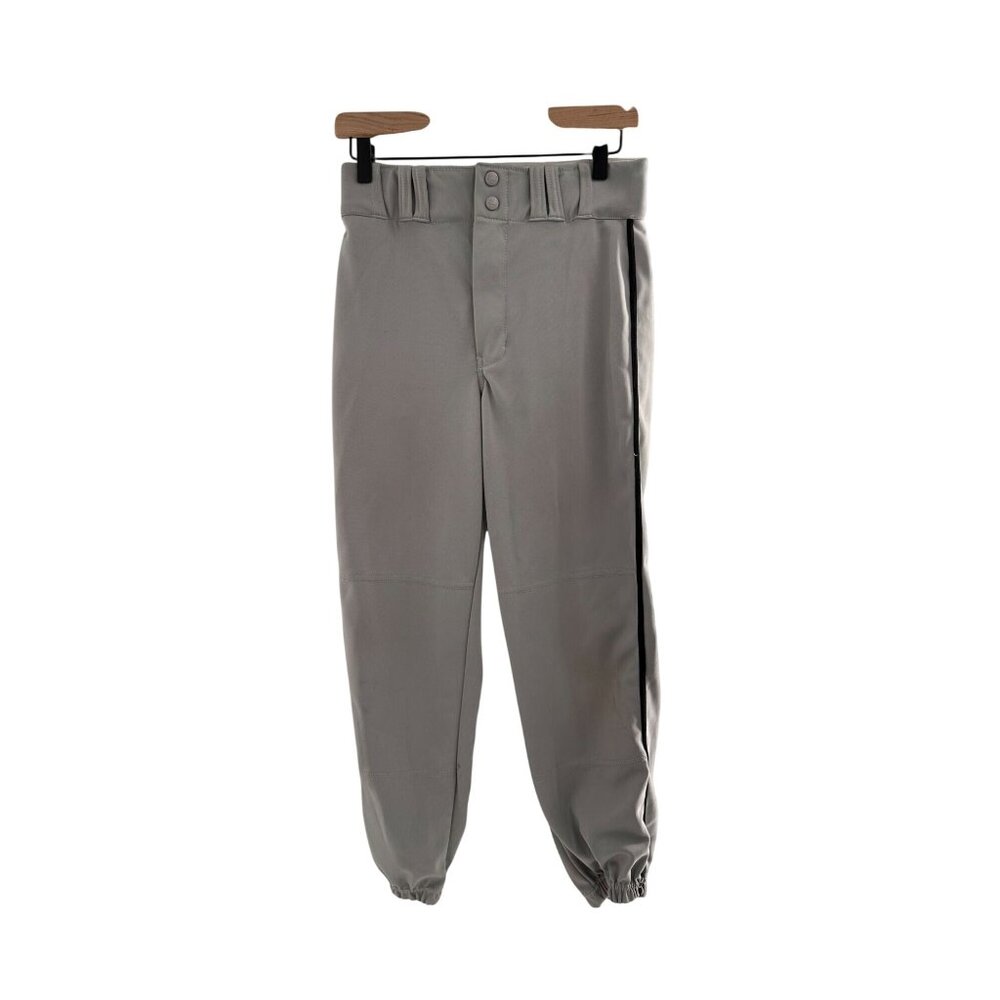 Champro Youth XL Baseball Pants Gray Elastic Hem Double Snap Closure Athletic‎